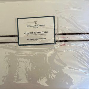 WILLIAMS SONOMA HOME HOTEL BEDDING COLLECTION FULL / QUEEN DUVET COVER NWT